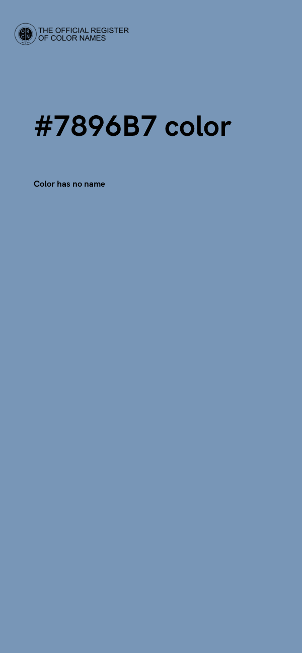 #7896B7 color image