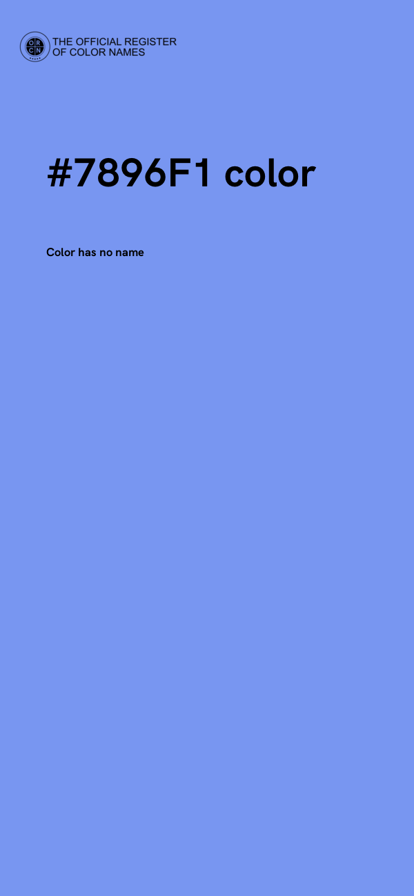#7896F1 color image