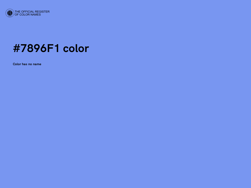 #7896F1 color image