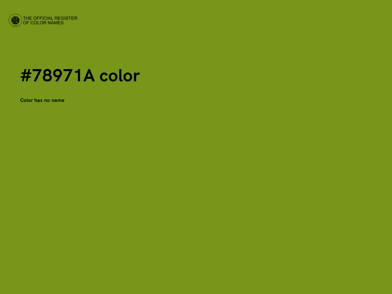 #78971A color image