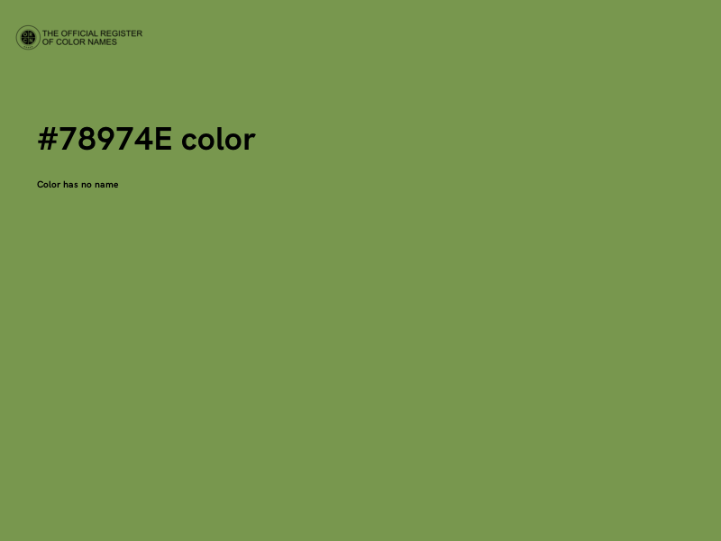#78974E color image