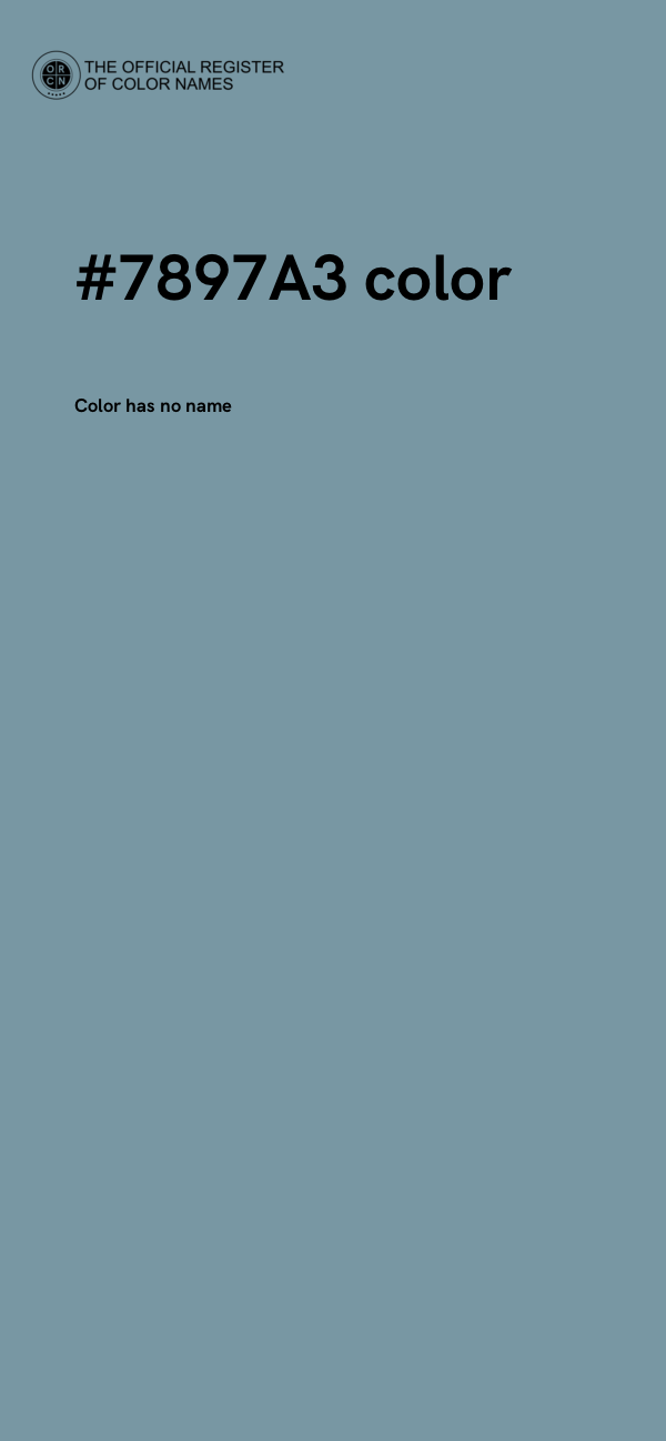 #7897A3 color image