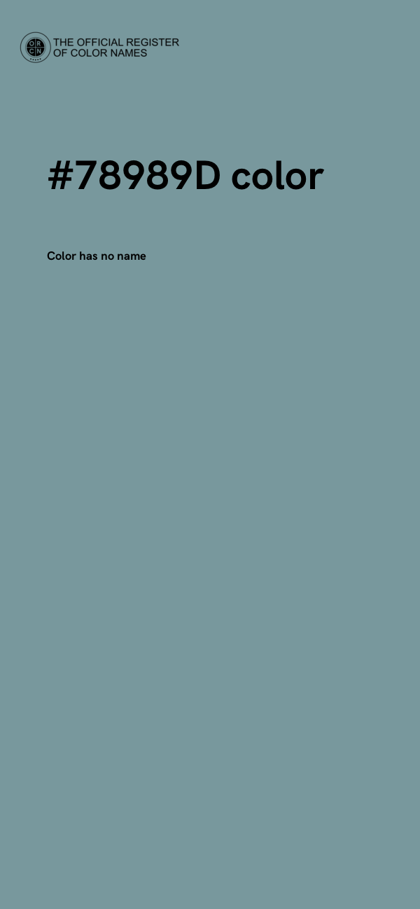 #78989D color image