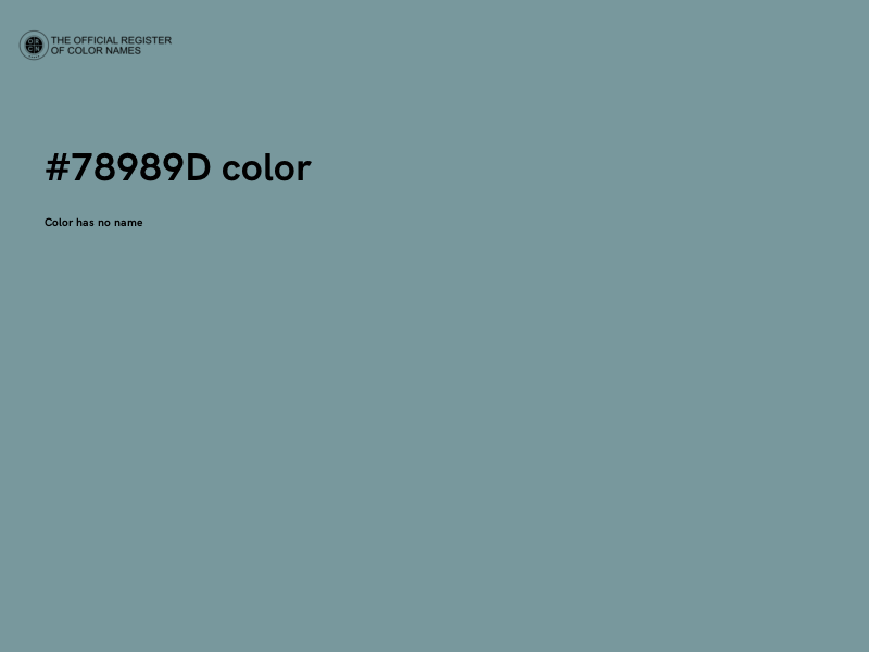 #78989D color image