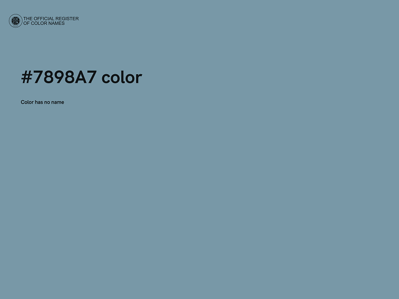 #7898A7 color image