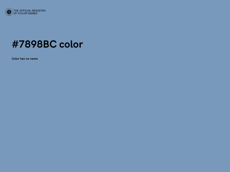 #7898BC color image