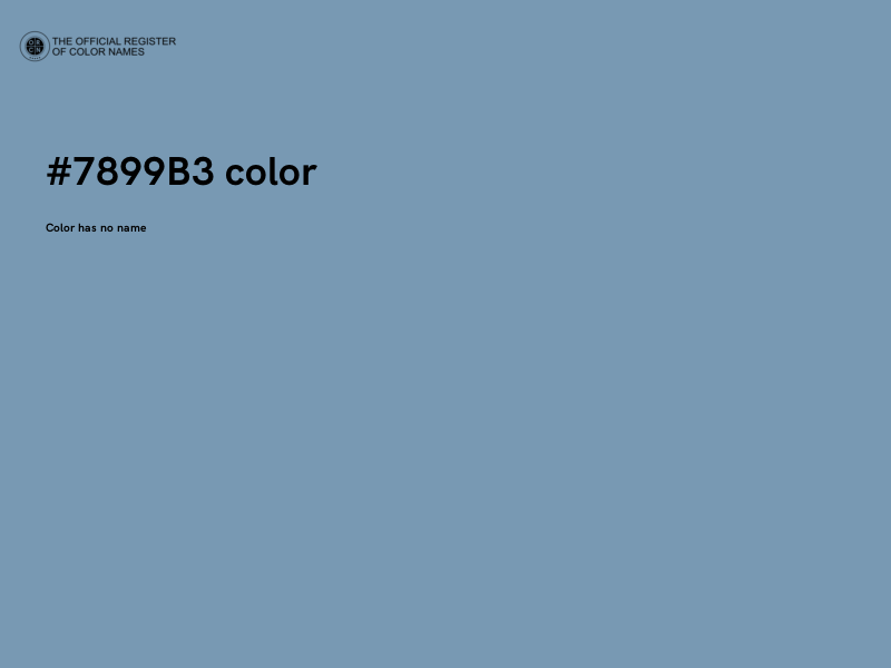 #7899B3 color image