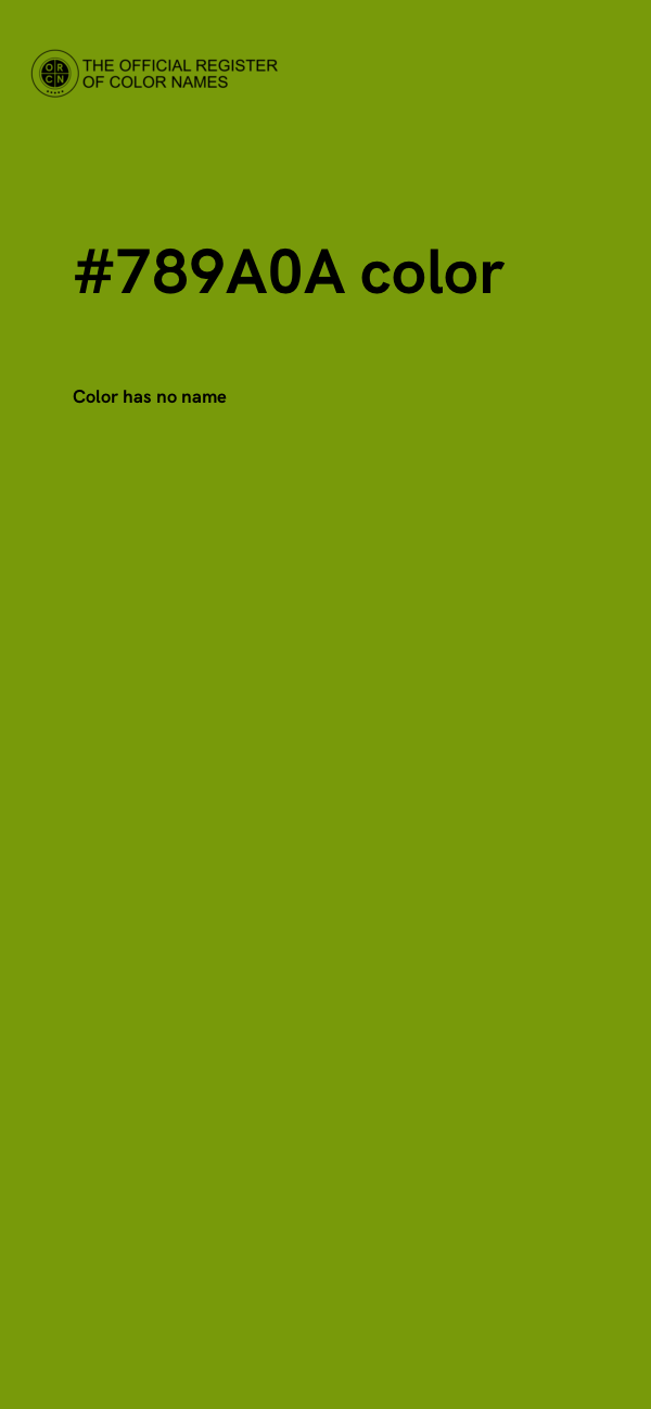 #789A0A color image