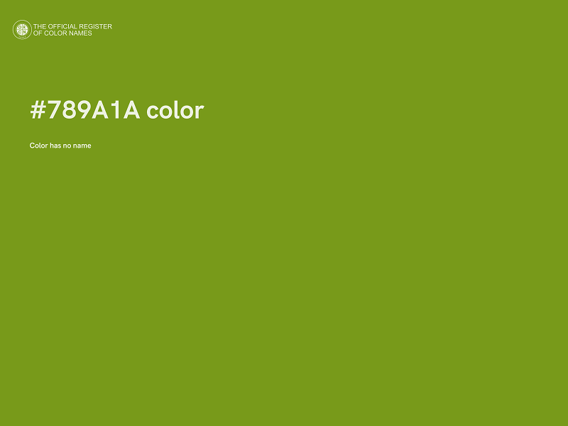 #789A1A color image