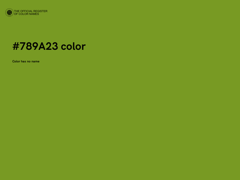 #789A23 color image