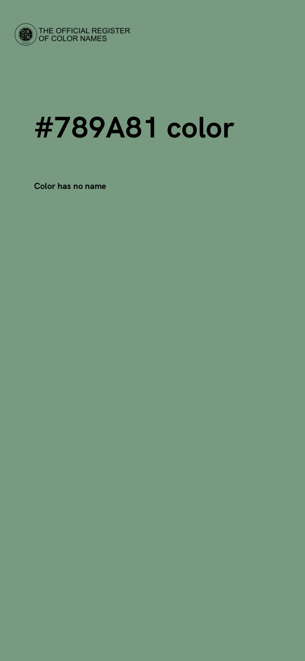 #789A81 color image
