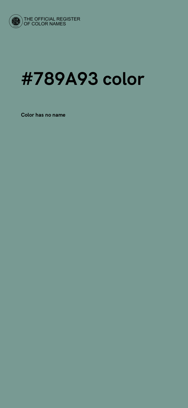 #789A93 color image