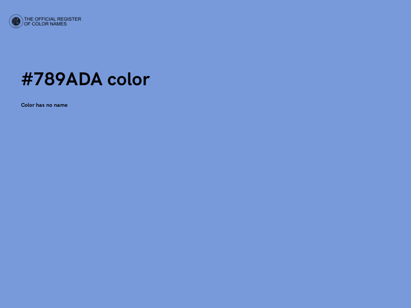 #789ADA color image