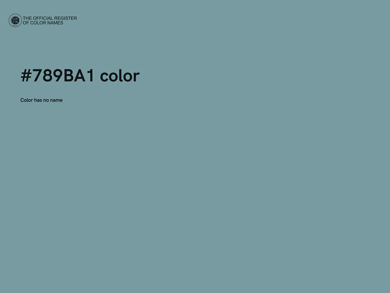 #789BA1 color image