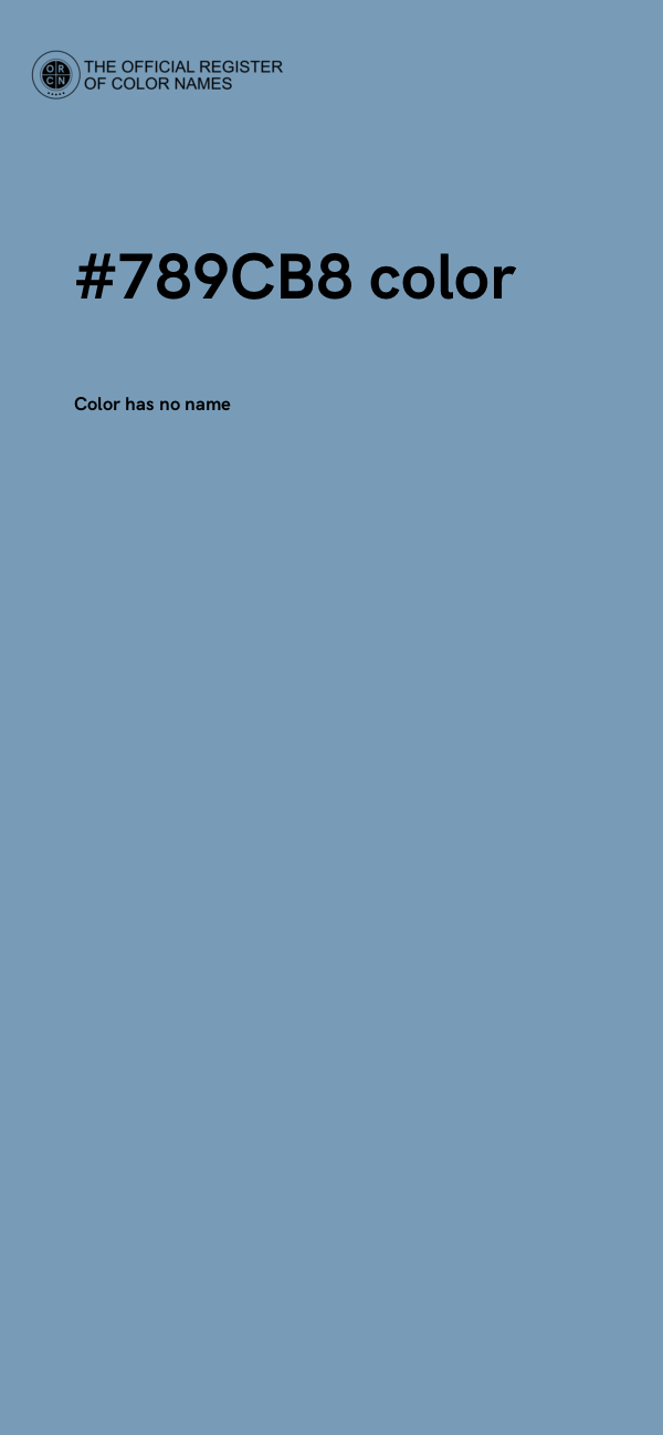 #789CB8 color image