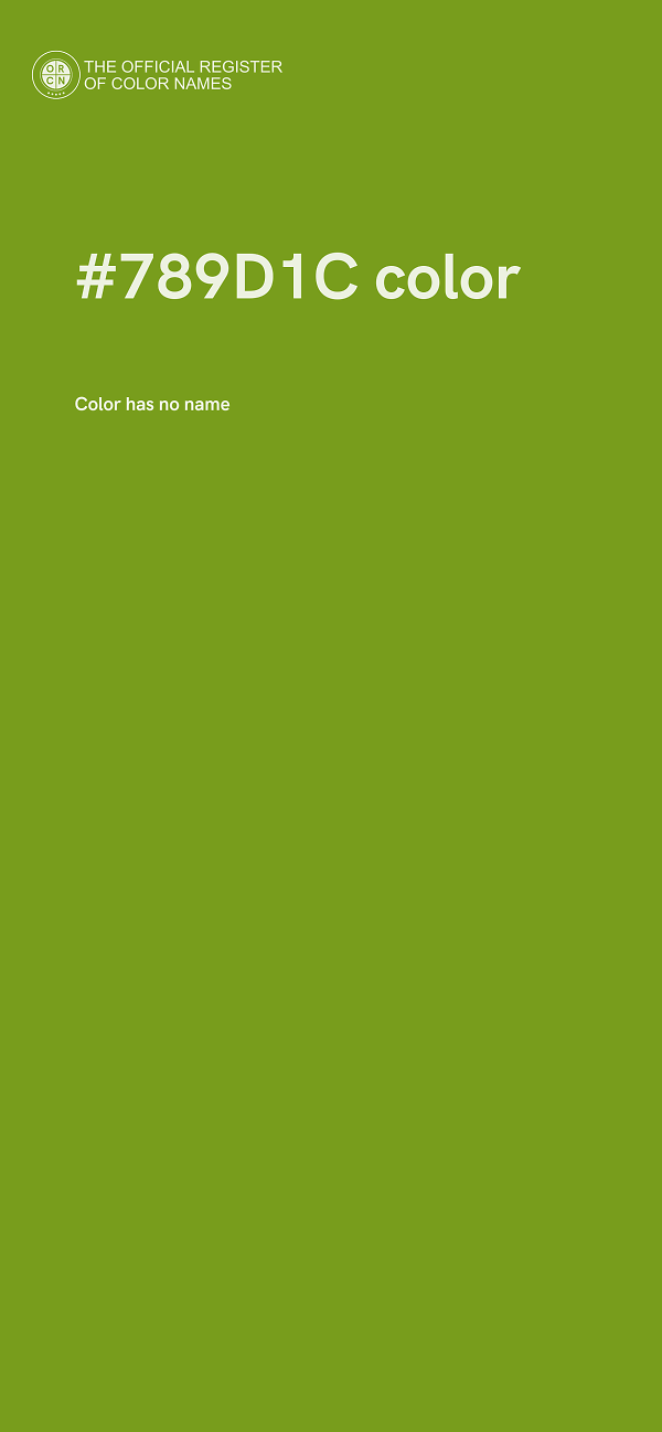 #789D1C color image