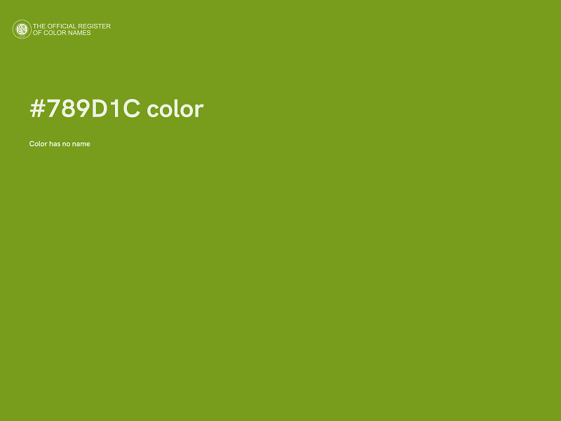 #789D1C color image
