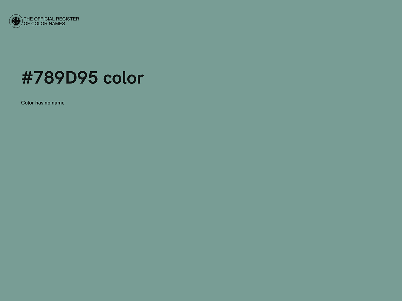 #789D95 color image