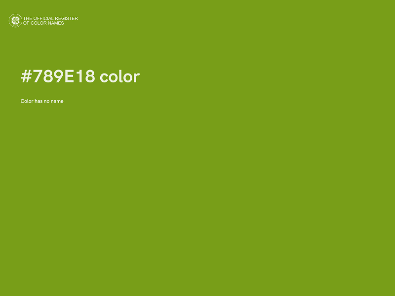 #789E18 color image