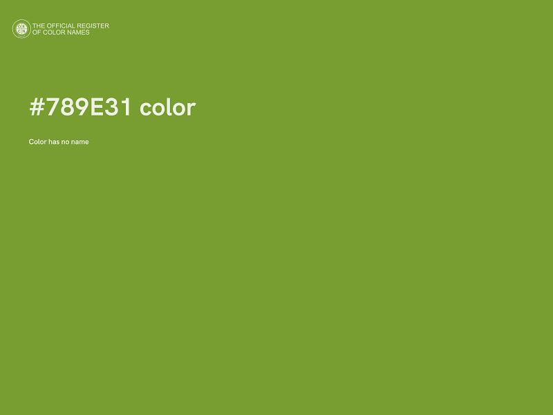 #789E31 color image