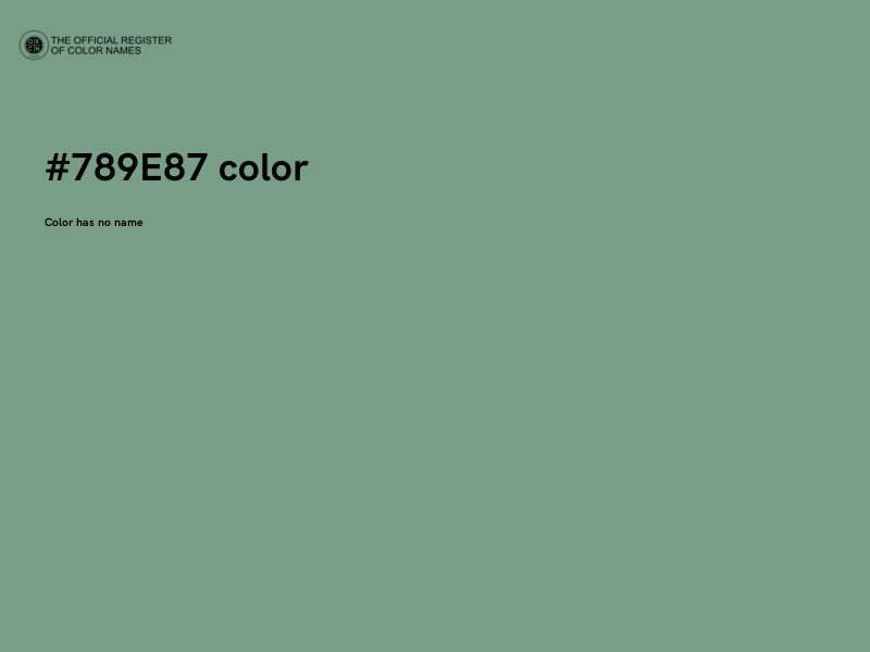 #789E87 color image