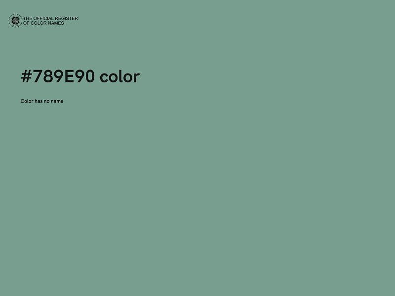 #789E90 color image