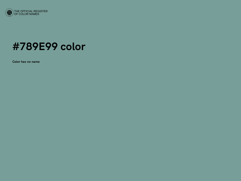 #789E99 color image