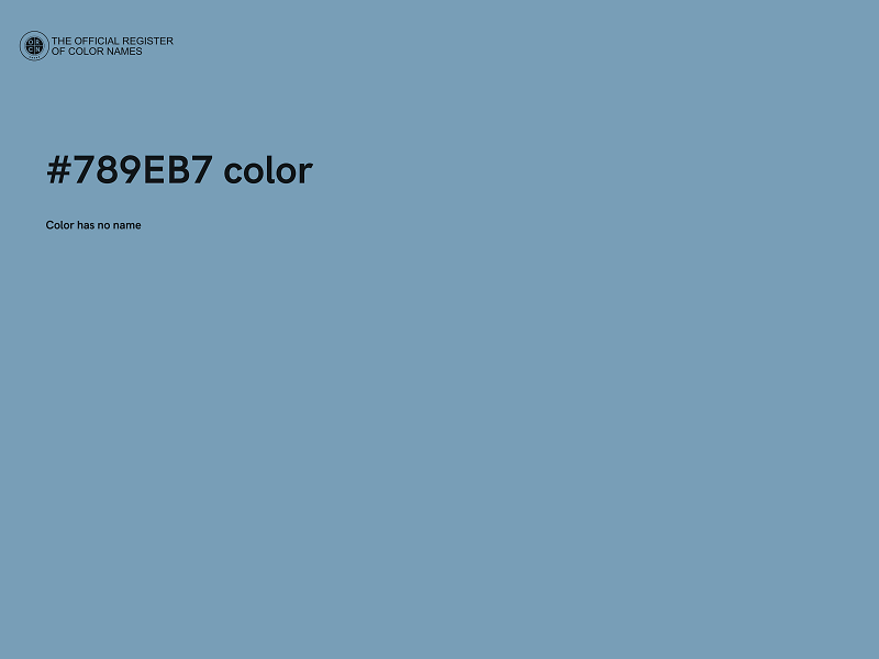 #789EB7 color image