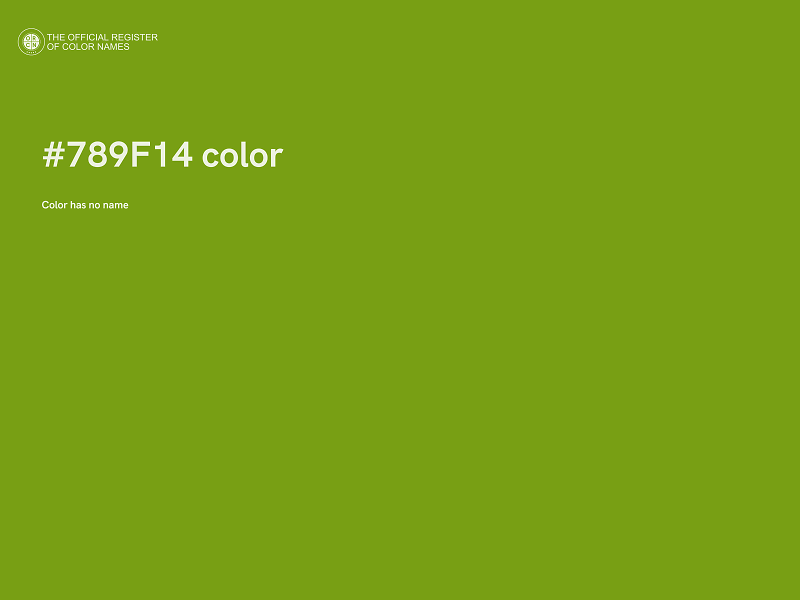 #789F14 color image