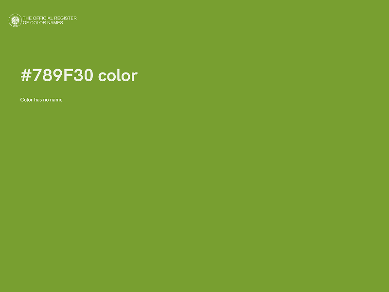 #789F30 color image