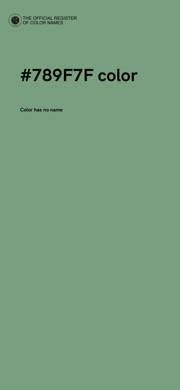 #789F7F color image