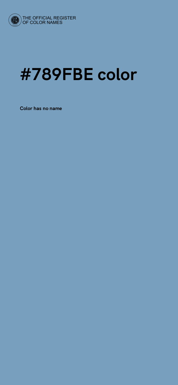#789FBE color image