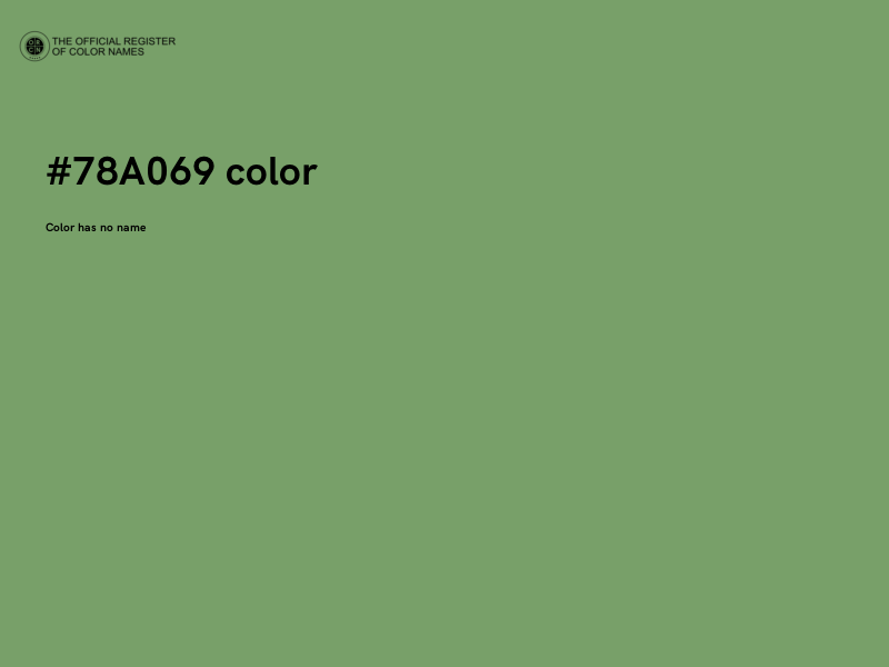 #78A069 color image