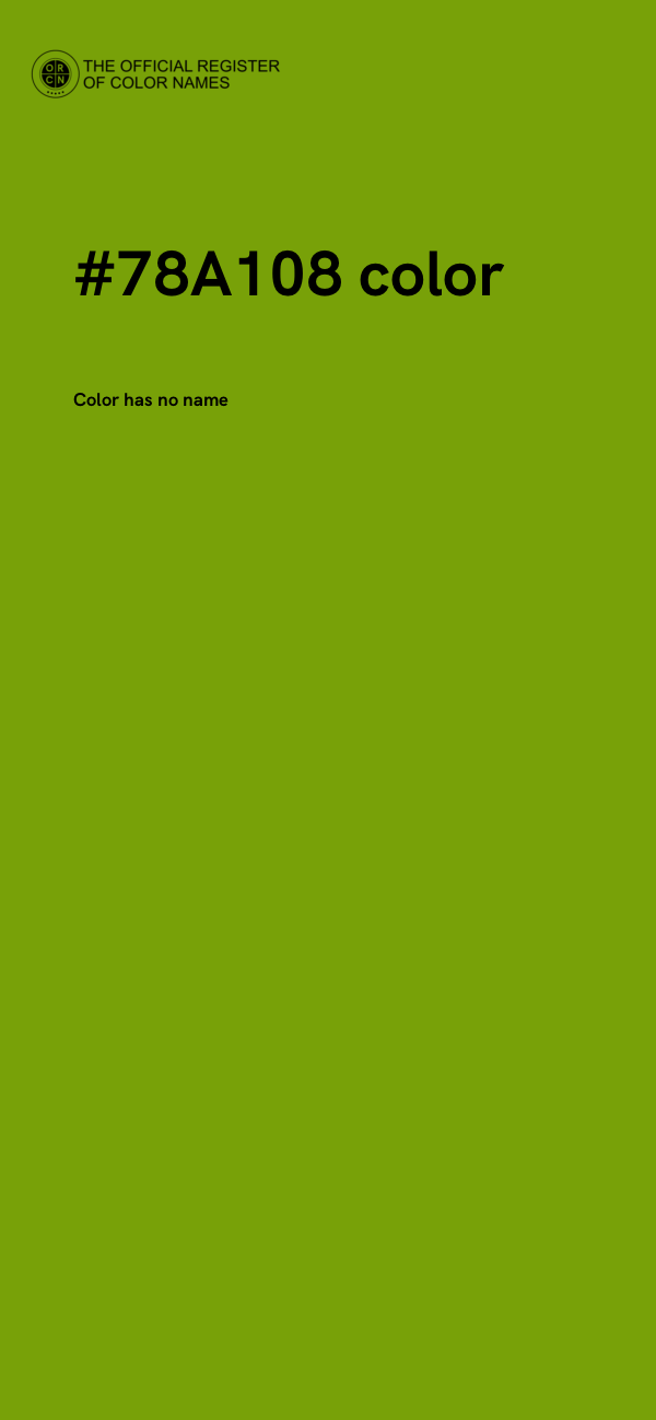 #78A108 color image