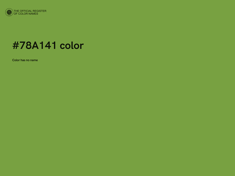 #78A141 color image