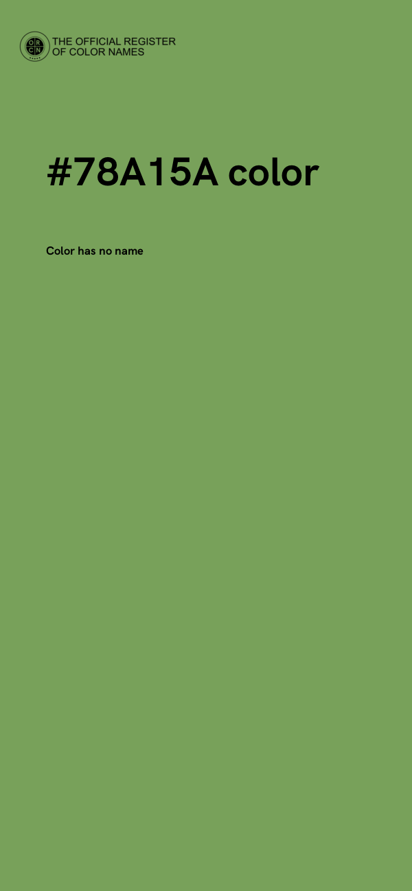 #78A15A color image