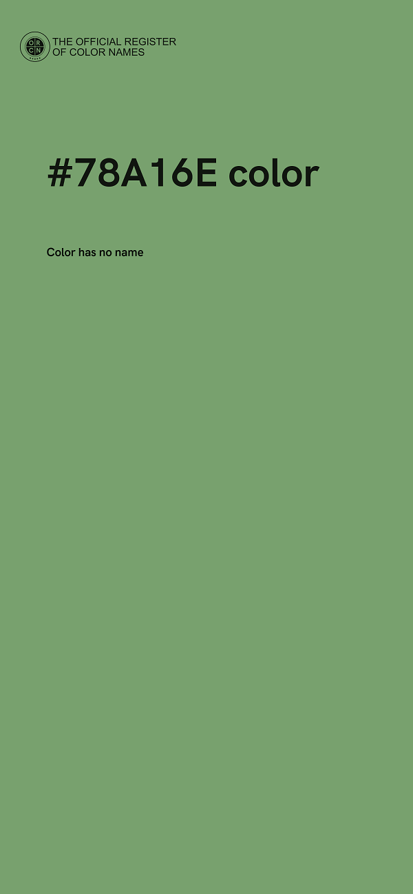#78A16E color image