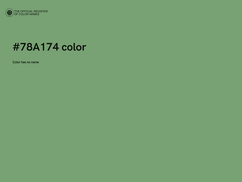 #78A174 color image