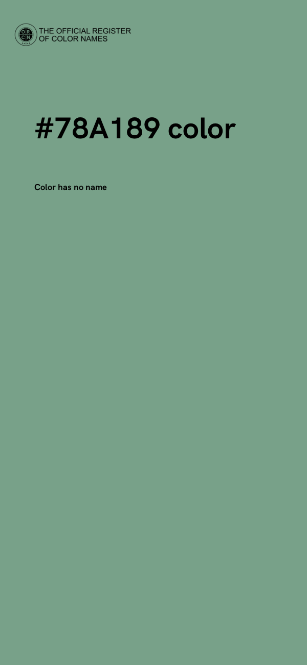 #78A189 color image