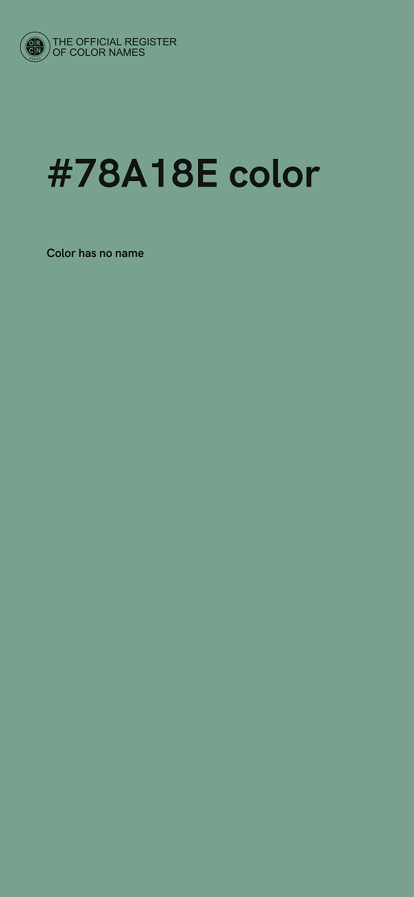 #78A18E color image