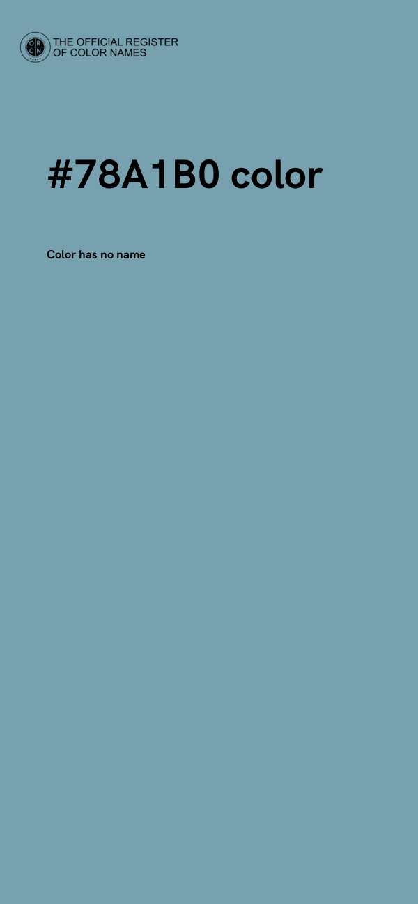 #78A1B0 color image