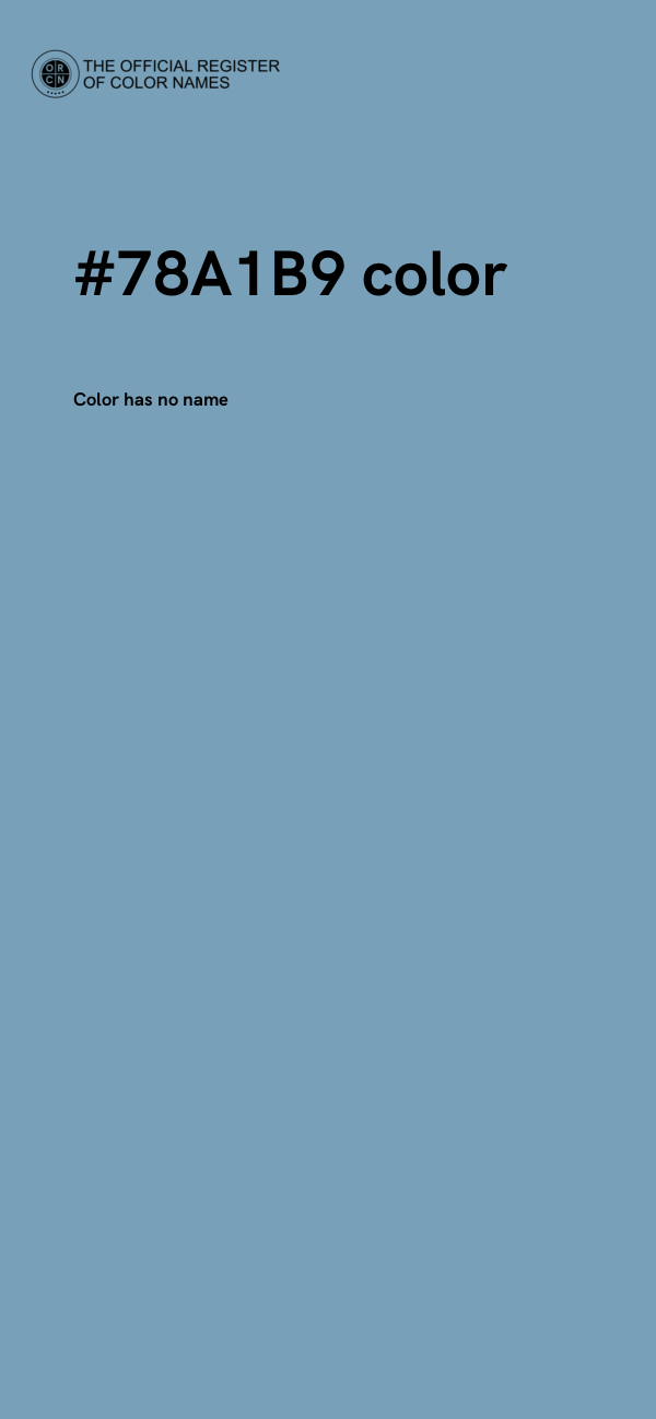 #78A1B9 color image