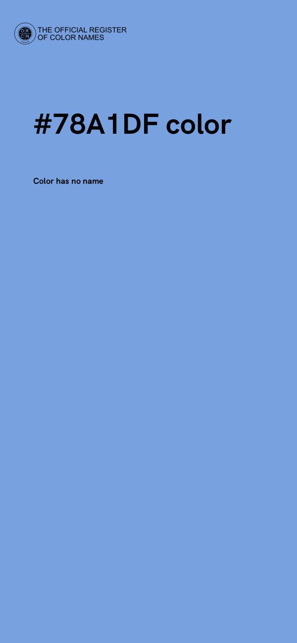 #78A1DF color image