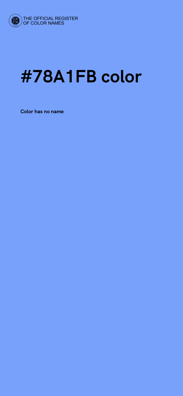 #78A1FB color image