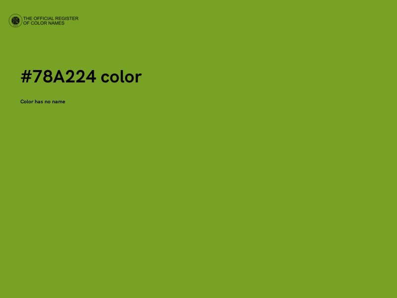 #78A224 color image