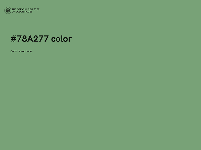 #78A277 color image