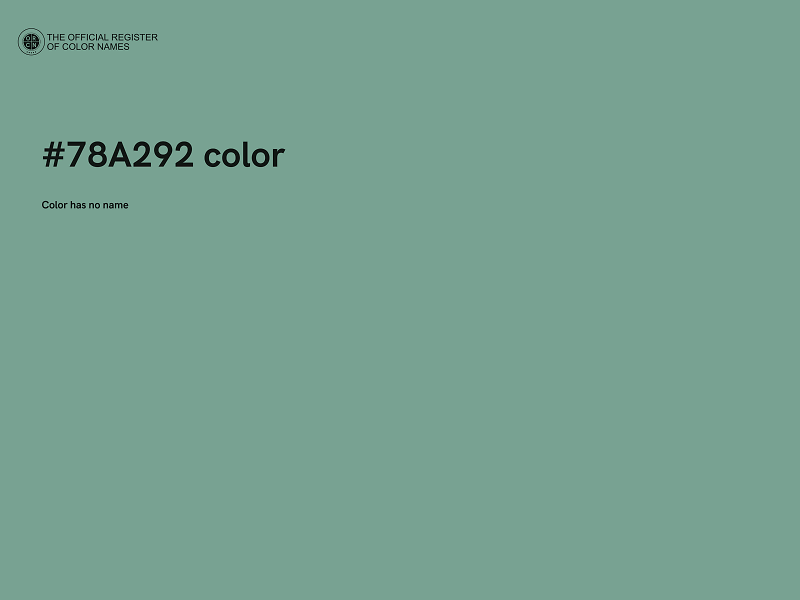 #78A292 color image