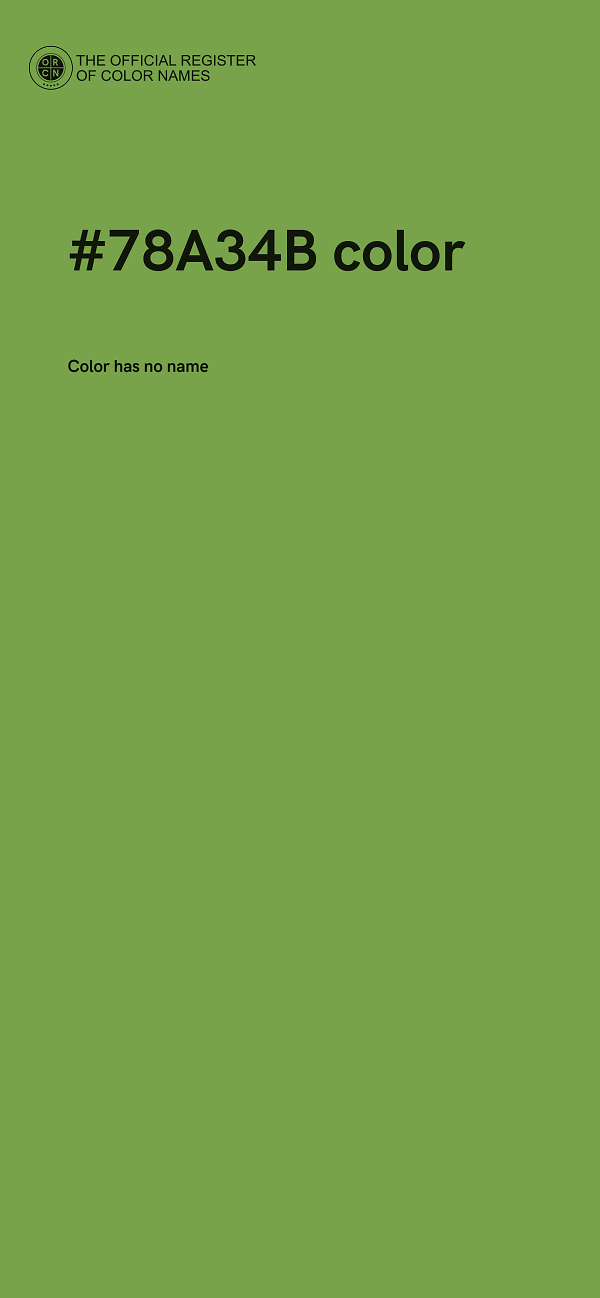#78A34B color image