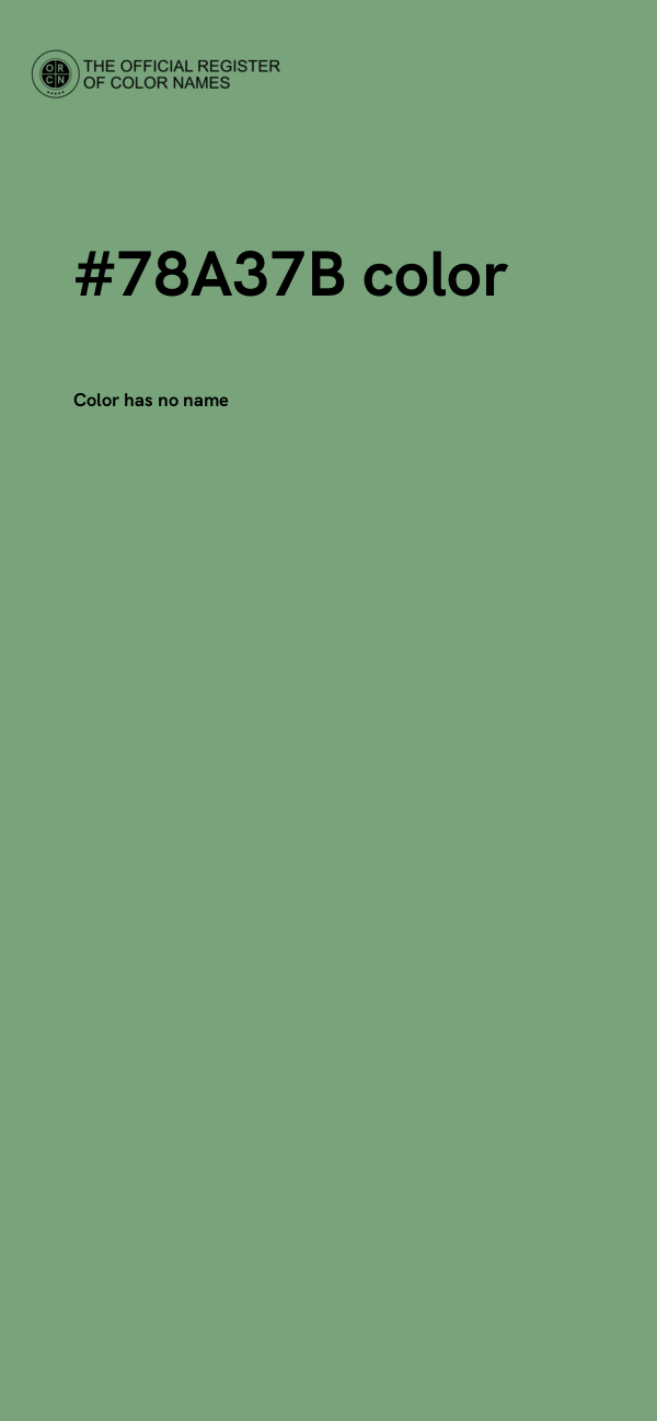 #78A37B color image