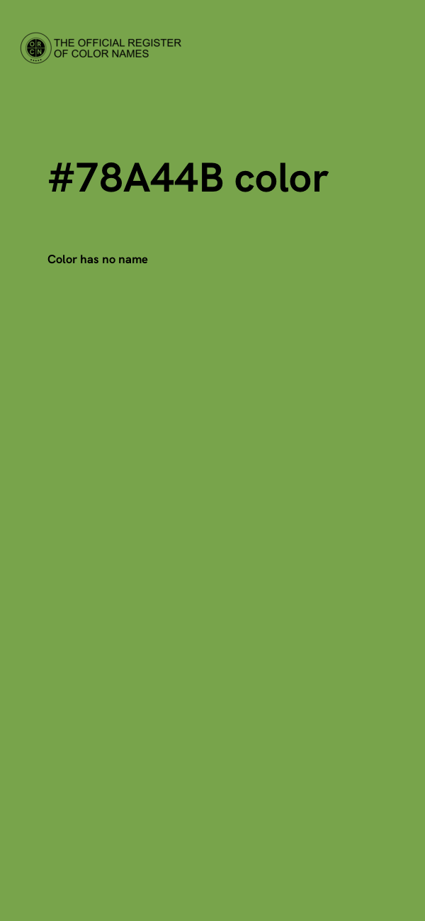 #78A44B color image